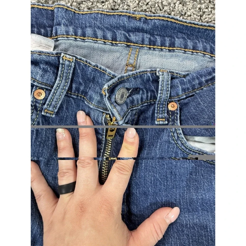 Levis 502 Slim Tapered Jeans Men's Size 32X27 Blue